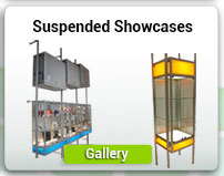Suspended showcases