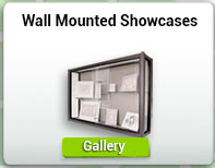 Wall mounted showcases
